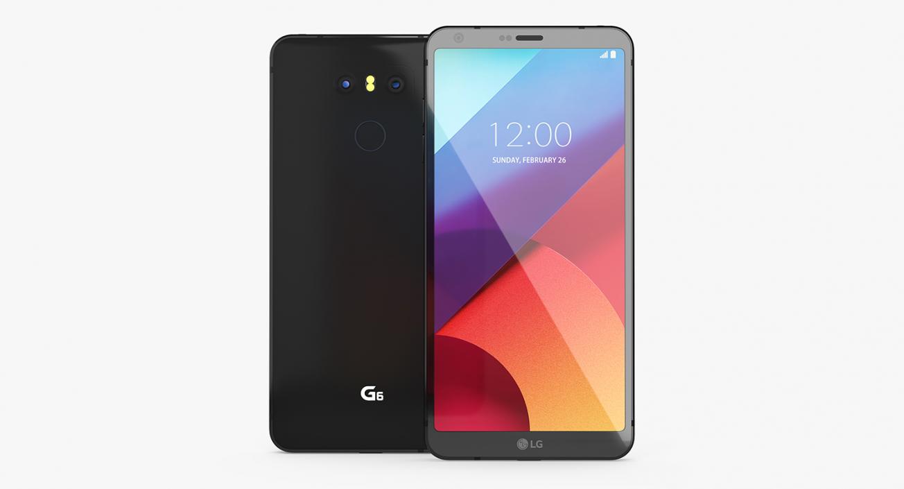 LG G6 Astro Black 3D