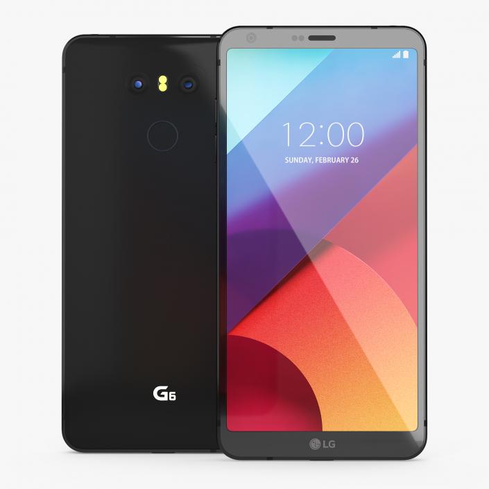 LG G6 Astro Black 3D