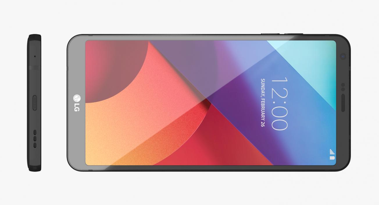 LG G6 Astro Black 3D