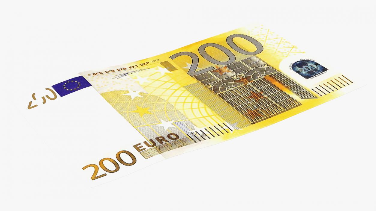 3D Paper Banknotes Euro 200 Bundle