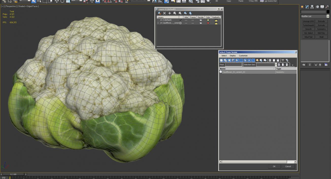 3D Cauliflower