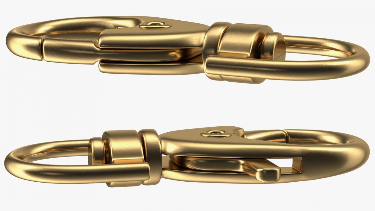 3D model Metal Claw Clasp Gold Set