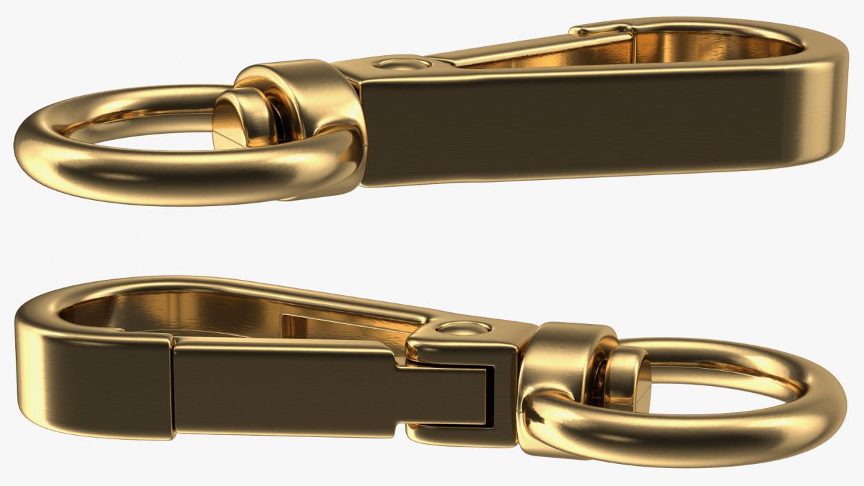 3D model Metal Claw Clasp Gold Set