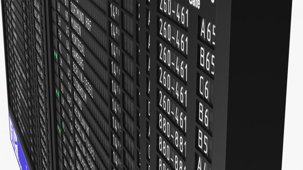 Airport Timetable Arrivals and Departures Board 3D