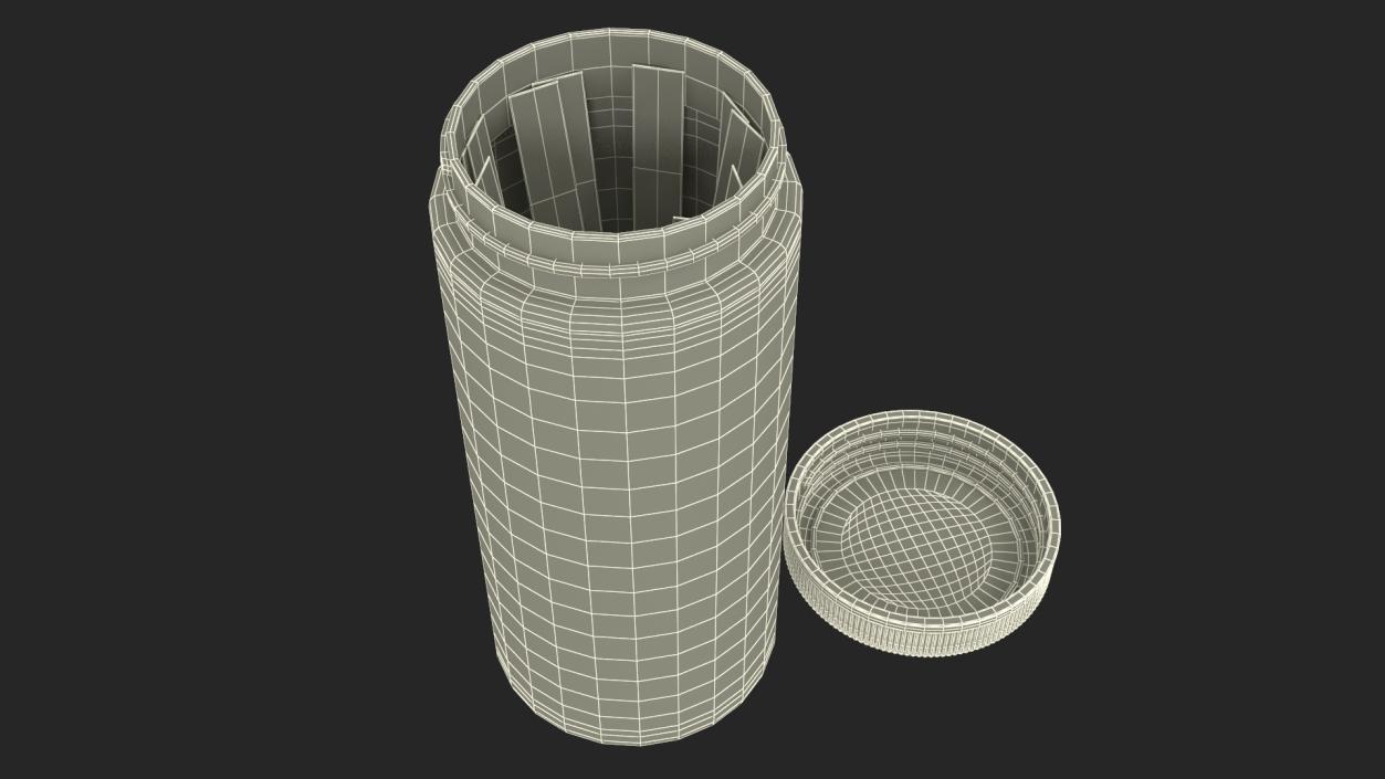 Water Softener Test Strips Jar Opened 3D