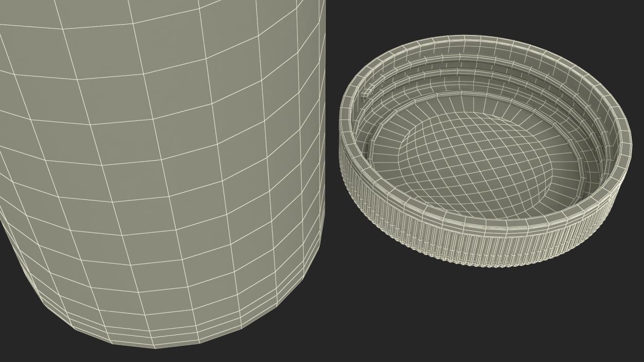 Water Softener Test Strips Jar Opened 3D