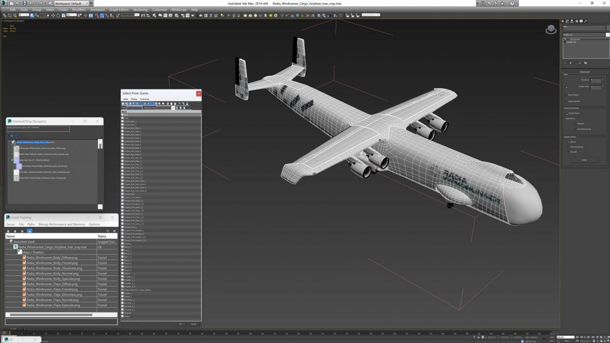 3D Radia Windrunner Cargo Airplane