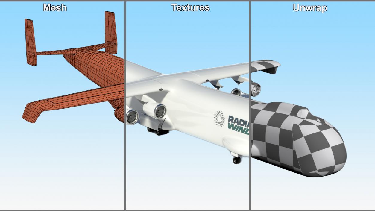 3D Radia Windrunner Cargo Airplane