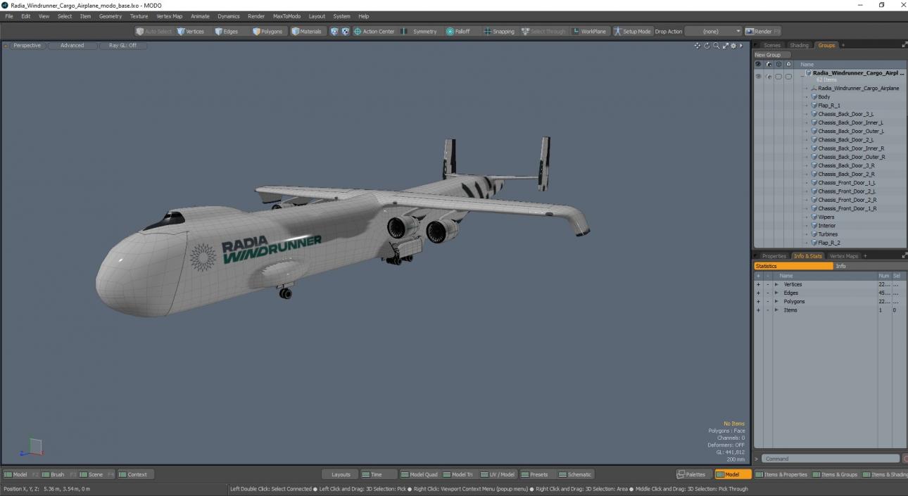 3D Radia Windrunner Cargo Airplane