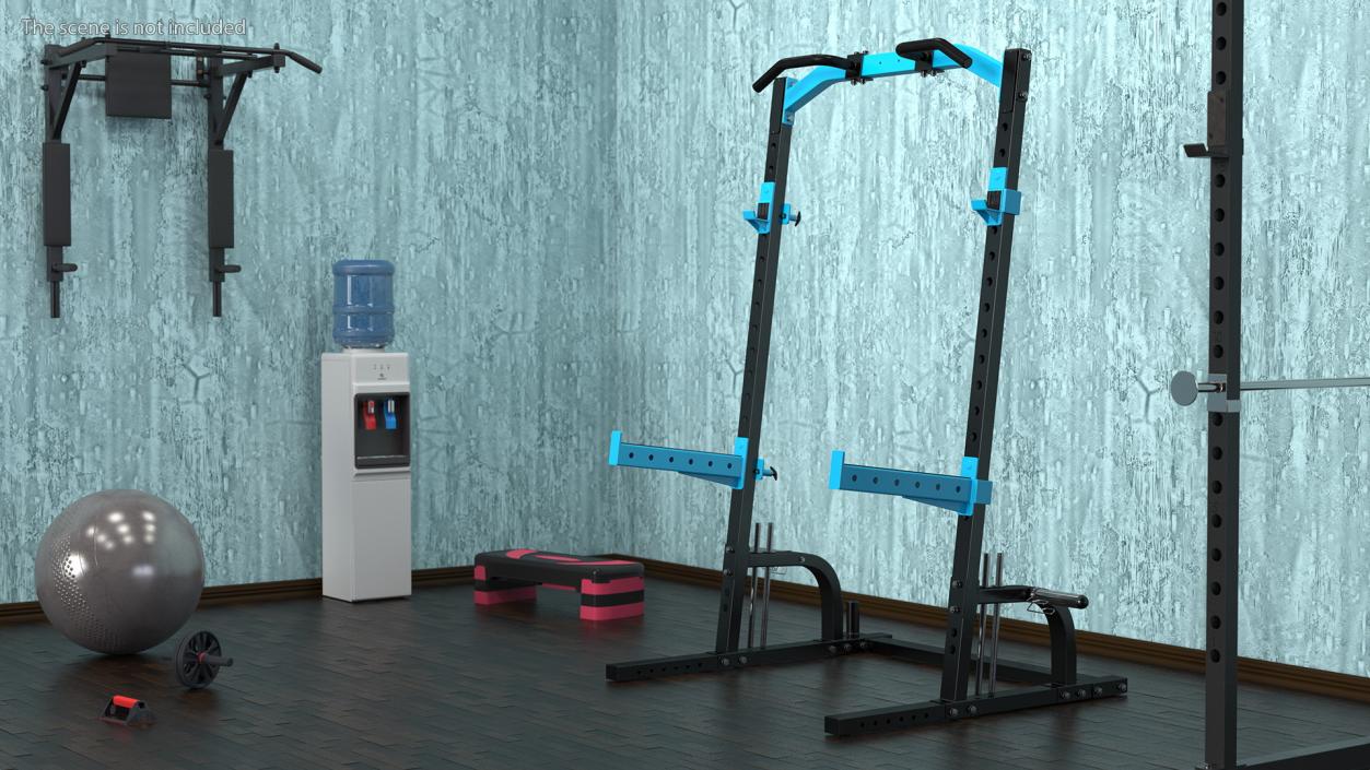 3D Gym Half Rack model