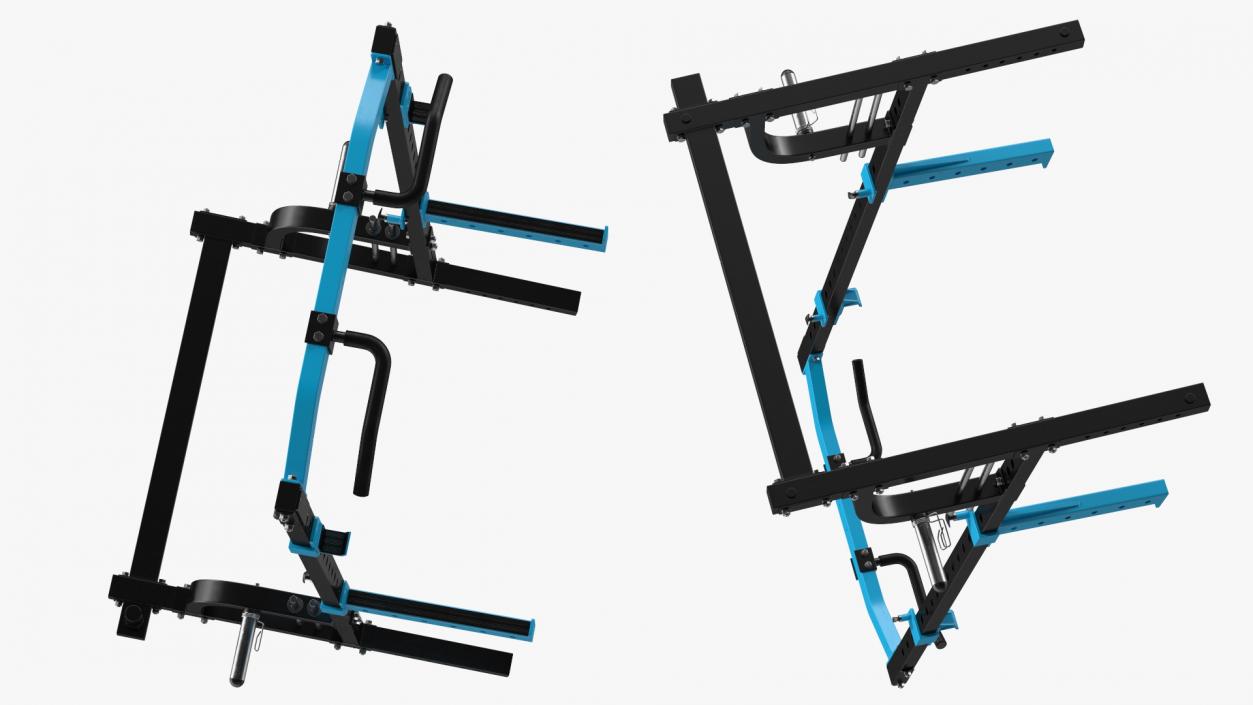 3D Gym Half Rack model