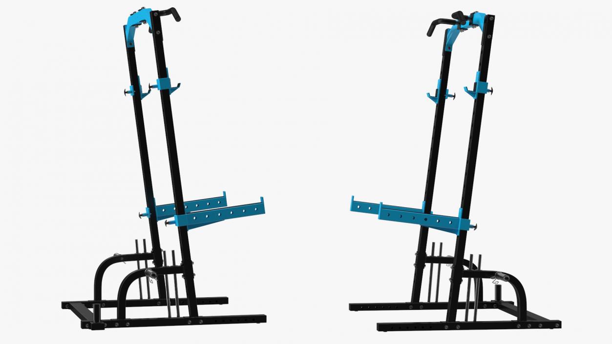 3D Gym Half Rack model