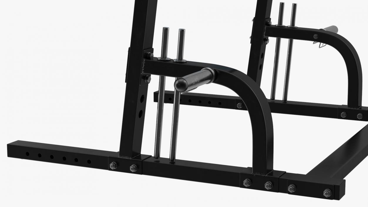 3D Gym Half Rack model