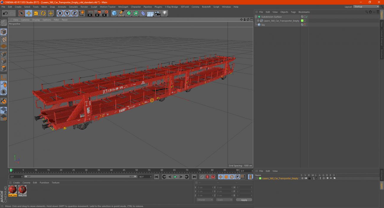 Laaers 560 Car Transporter Empty 3D