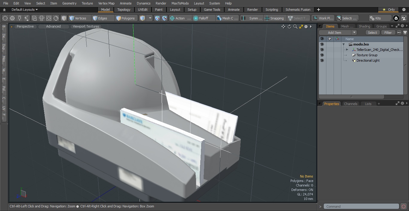 3D TellerScan 240 Digital Check Scanner