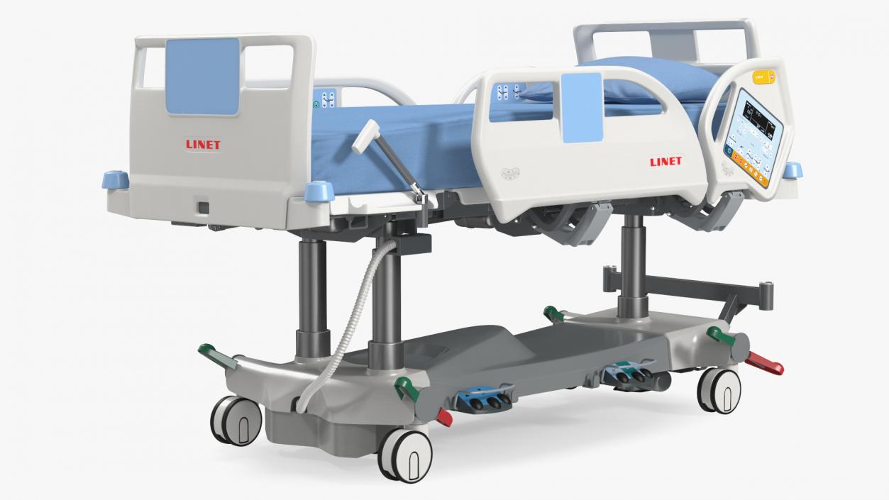 3D model Intensive Care Bed Rigged