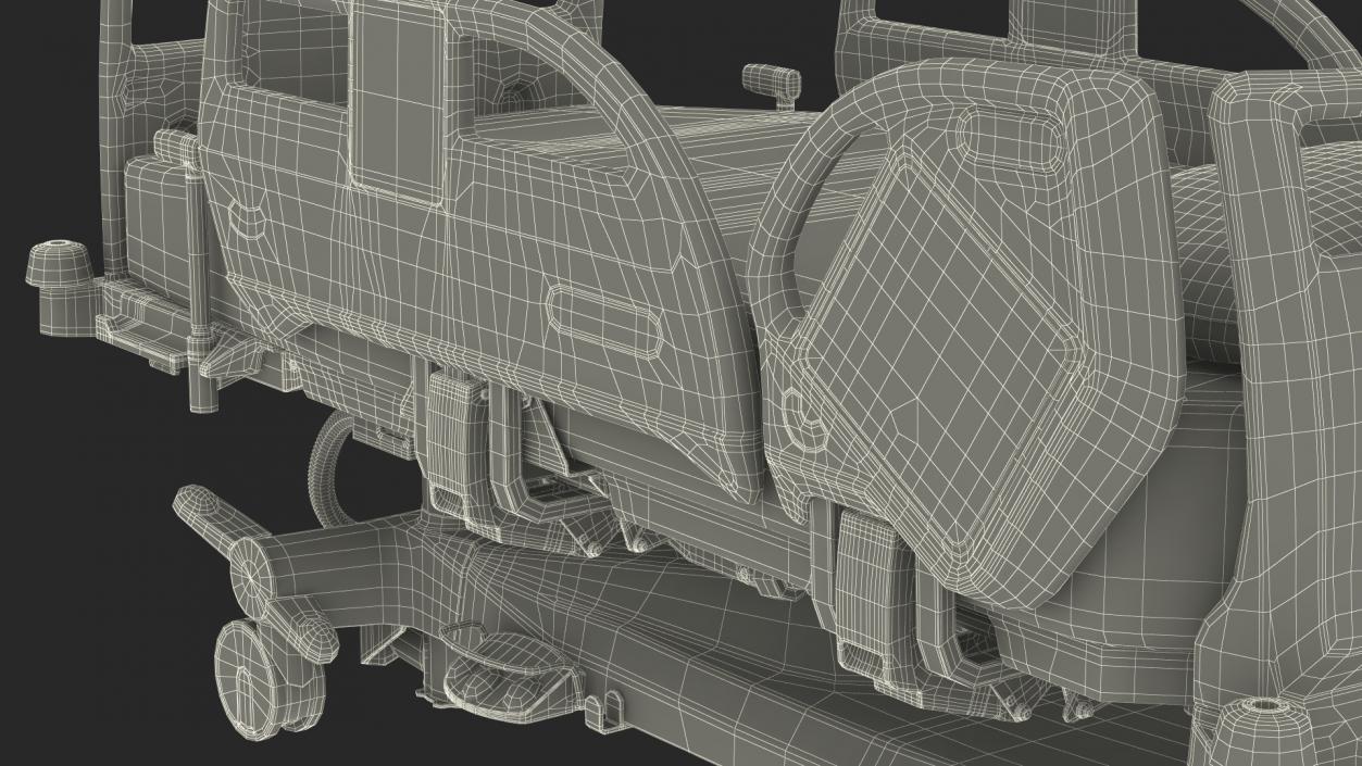 3D model Intensive Care Bed Rigged