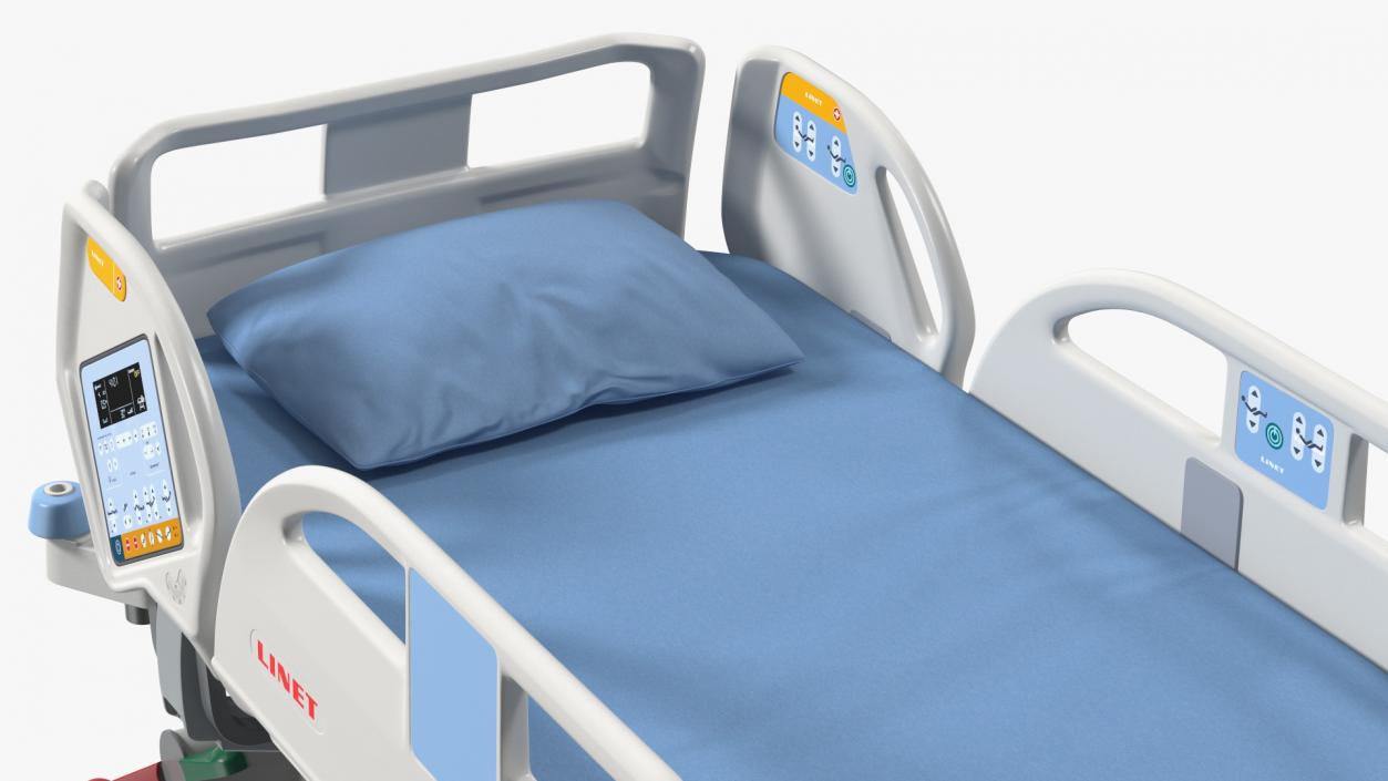 3D model Intensive Care Bed Rigged