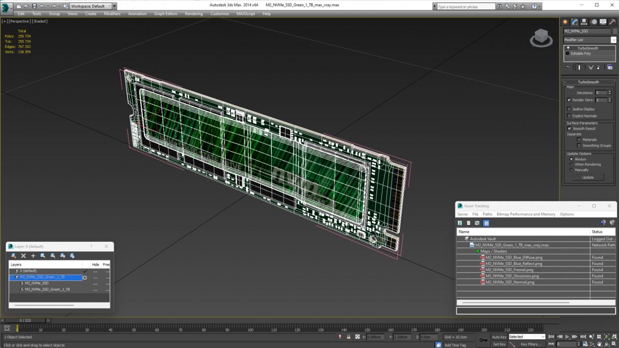 M2 NVMe SSD Green 1 TB 3D