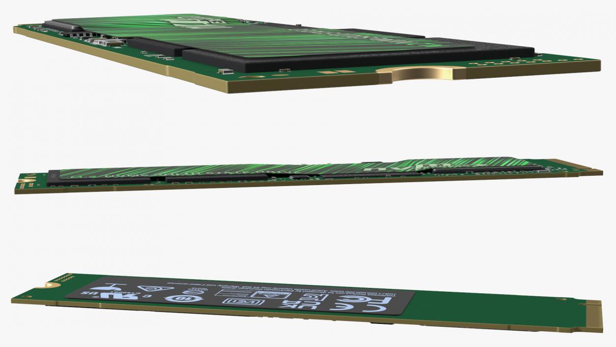 M2 NVMe SSD Green 1 TB 3D