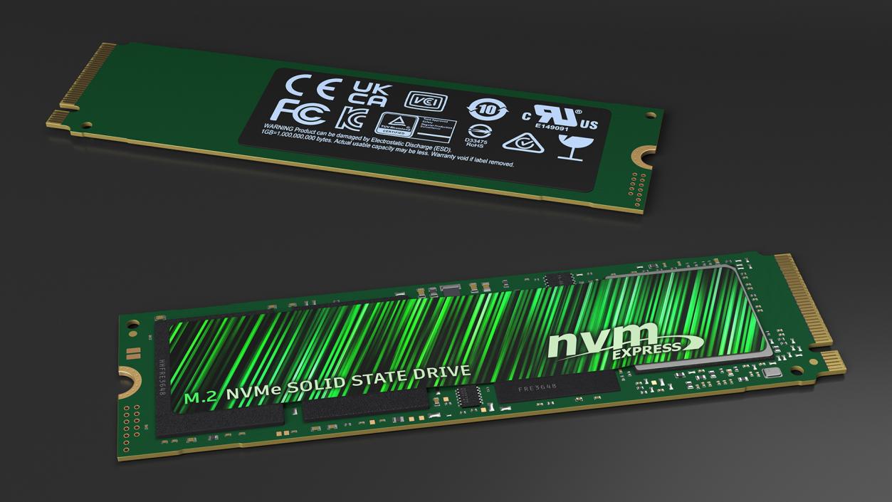 M2 NVMe SSD Green 1 TB 3D