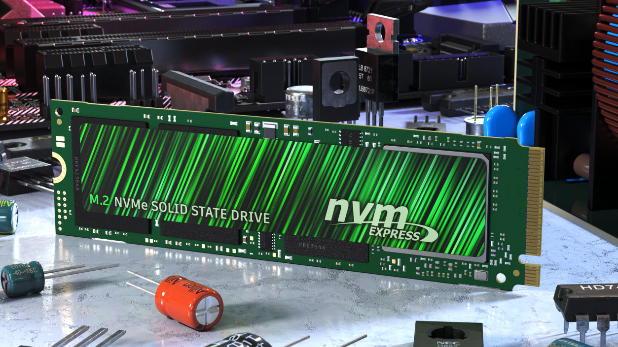 M2 NVMe SSD Green 1 TB 3D