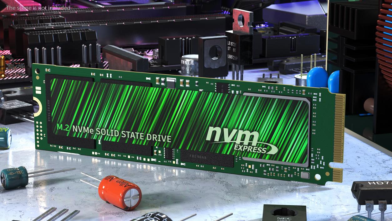 M2 NVMe SSD Green 1 TB 3D