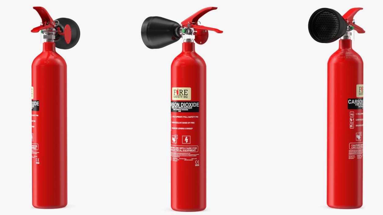 3D Fire Extinguisher Collection model