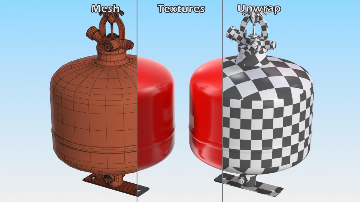 3D Fire Extinguisher Collection model