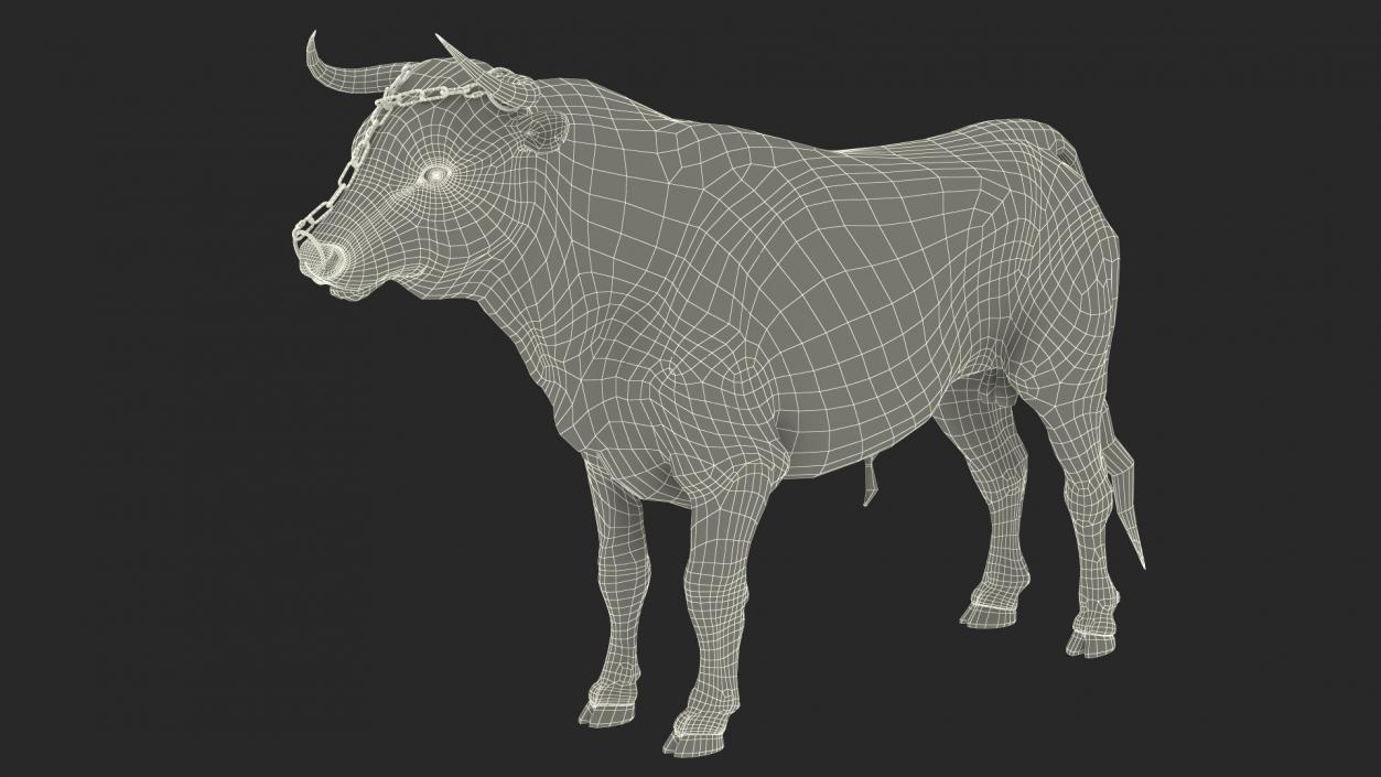 Bull with a Chain 3D