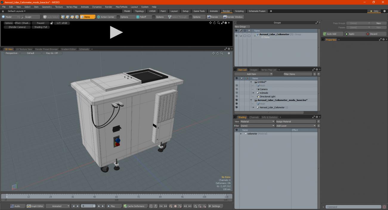 Aerosol Lidar Ceilometer 3D model