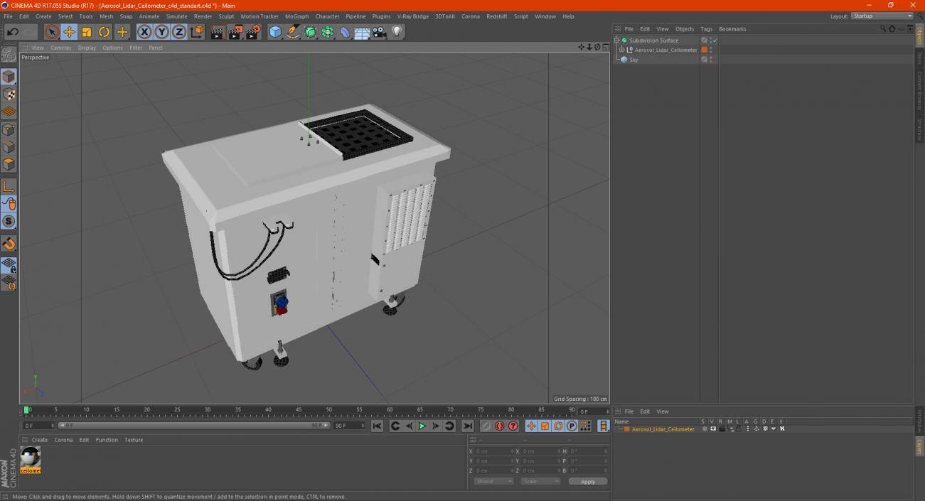 Aerosol Lidar Ceilometer 3D model