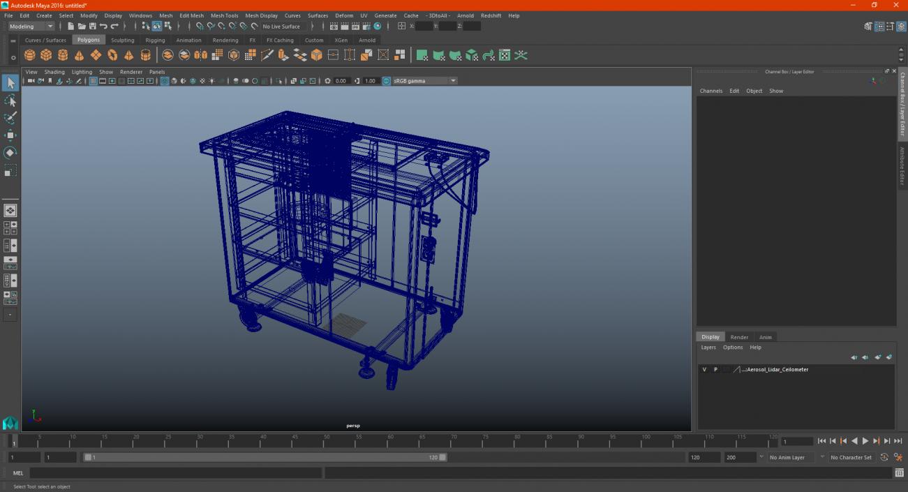 Aerosol Lidar Ceilometer 3D model