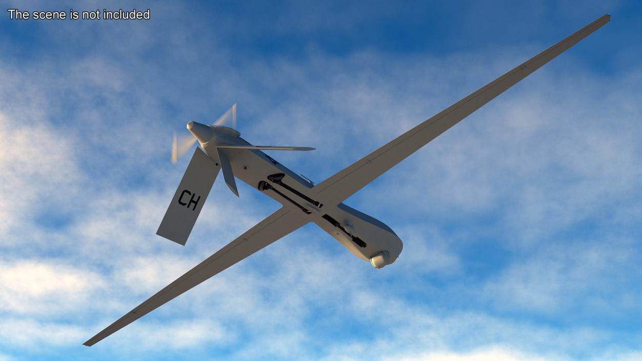 3D model Unmanned Aerial Vehicle Reaper Drone MQ-1 Predator