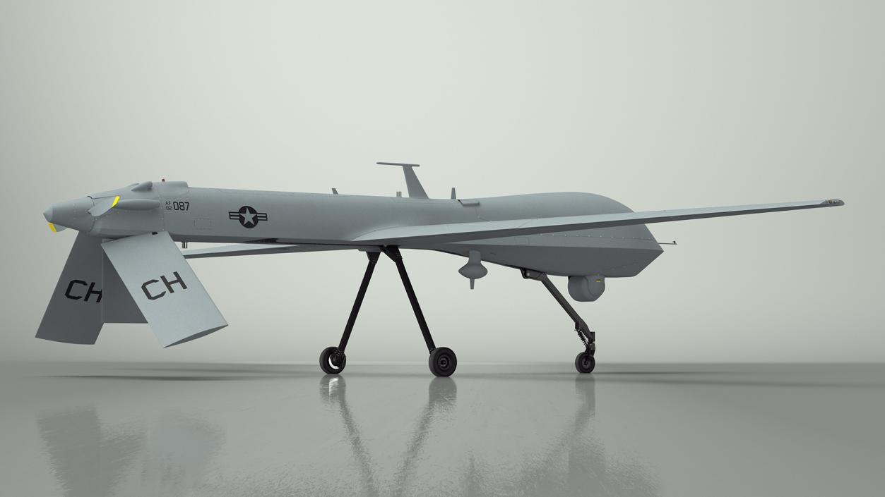 3D model Unmanned Aerial Vehicle Reaper Drone MQ-1 Predator