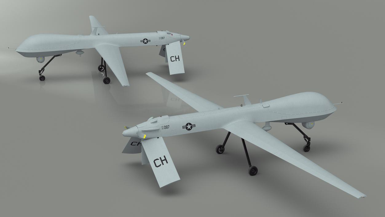 3D model Unmanned Aerial Vehicle Reaper Drone MQ-1 Predator