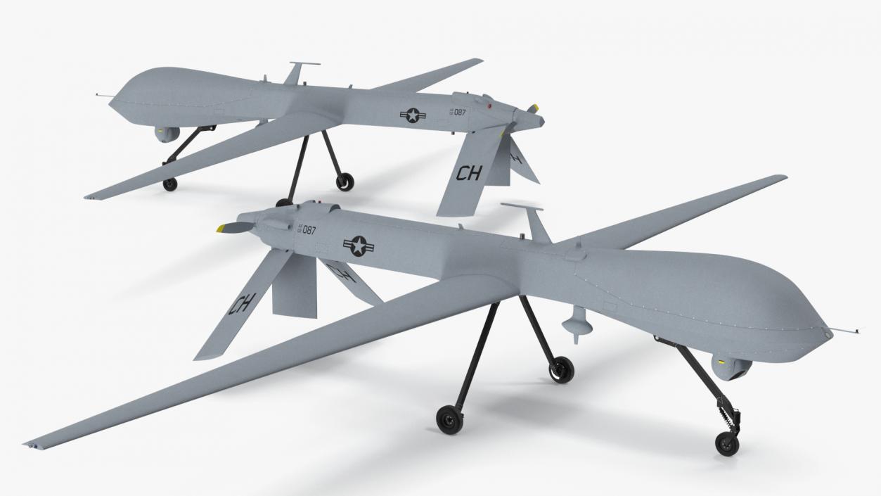 3D model Unmanned Aerial Vehicle Reaper Drone MQ-1 Predator