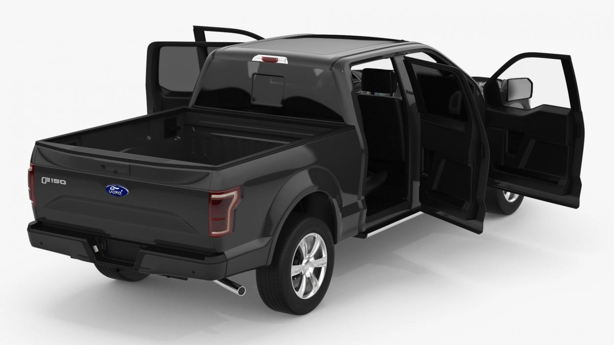 3D Ford F150 Pickup Truck Simple Interior model