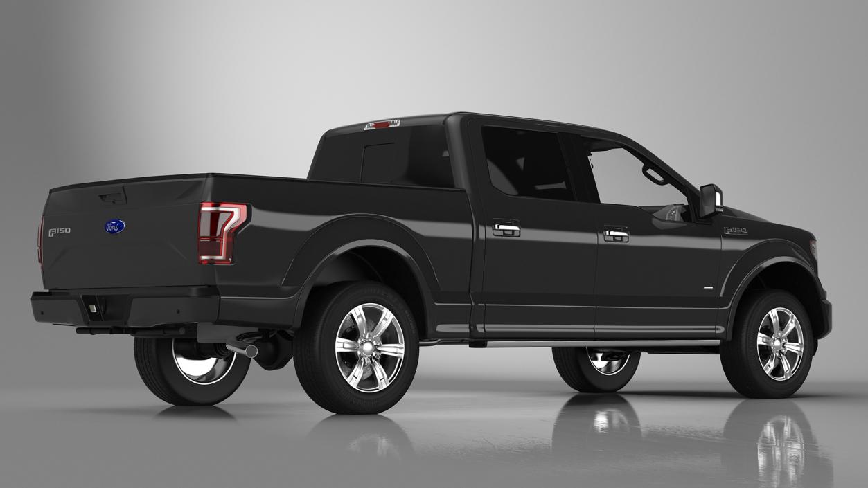 3D Ford F150 Pickup Truck Simple Interior model