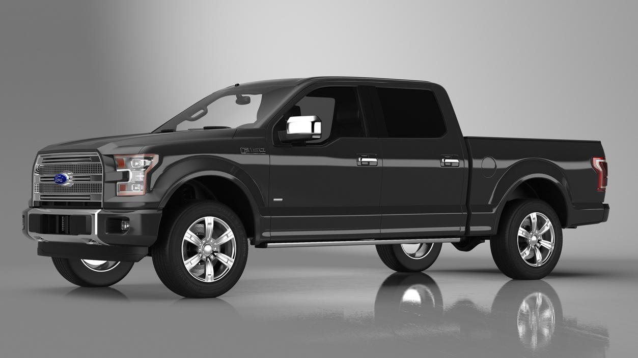 3D Ford F150 Pickup Truck Simple Interior model