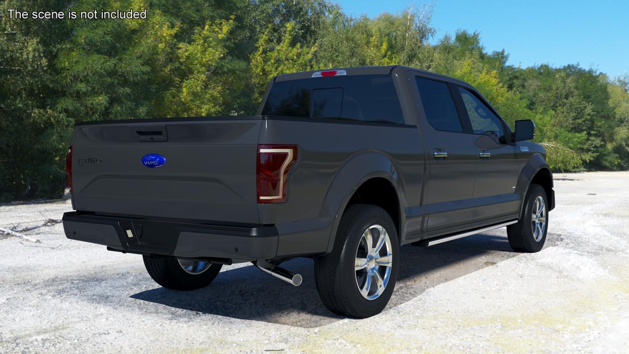 3D Ford F150 Pickup Truck Simple Interior model