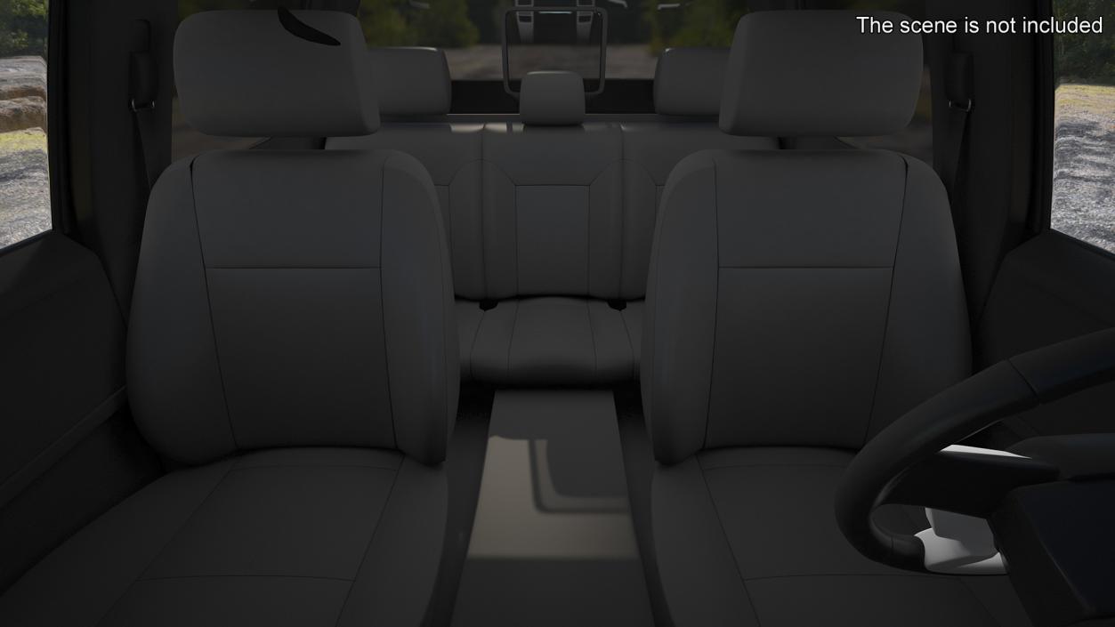 3D Ford F150 Pickup Truck Simple Interior model