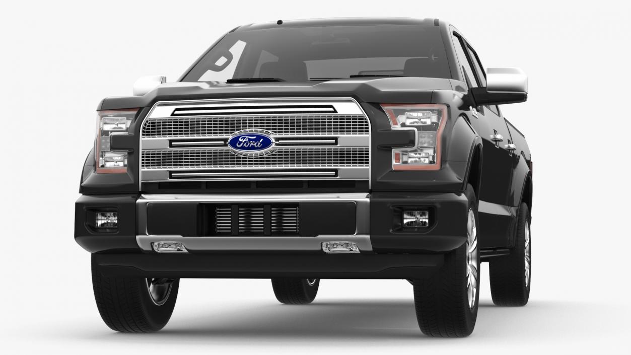 3D Ford F150 Pickup Truck Simple Interior model