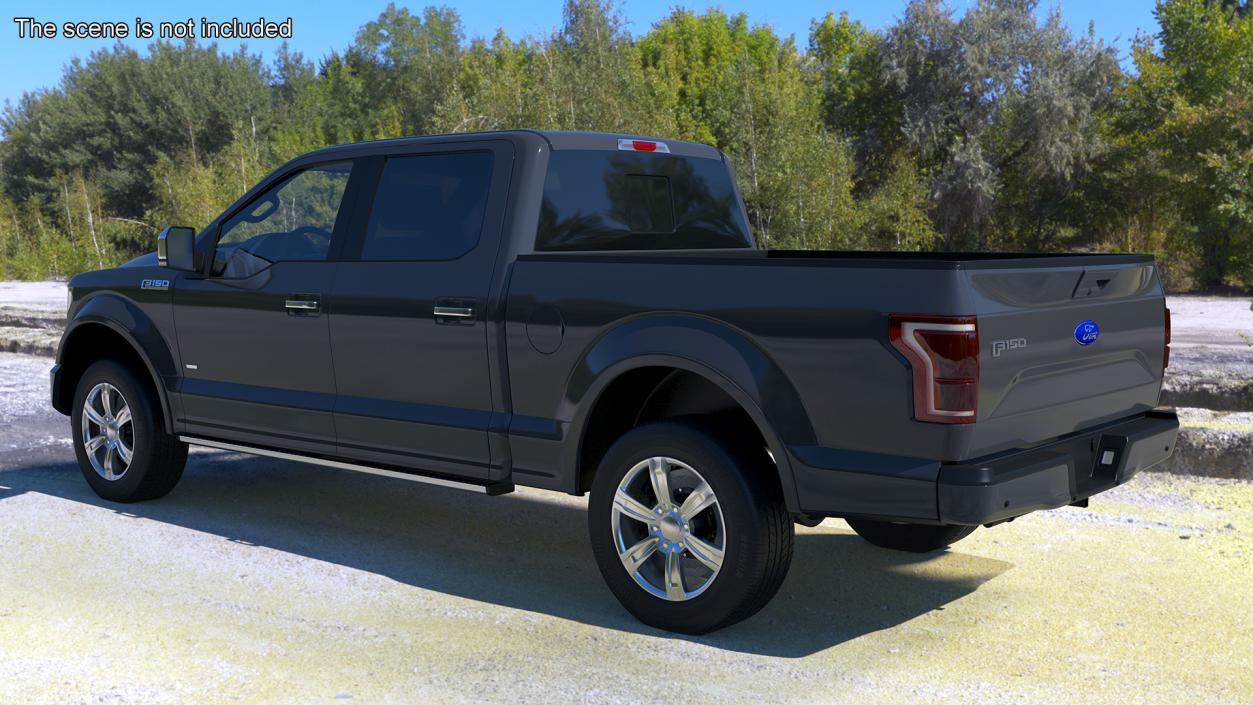 3D Ford F150 Pickup Truck Simple Interior model