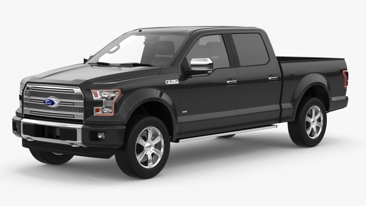 3D Ford F150 Pickup Truck Simple Interior model