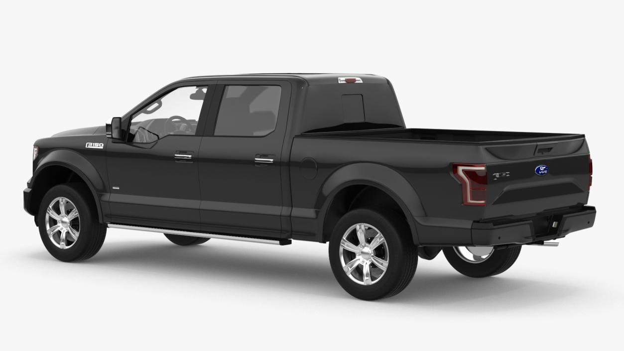 3D Ford F150 Pickup Truck Simple Interior model