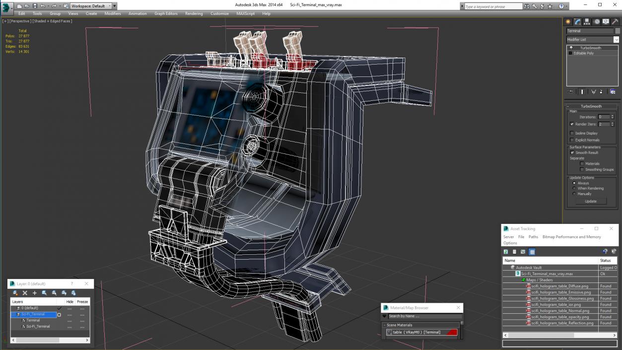 3D model Sci-Fi Terminal