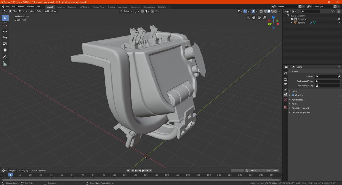 3D model Sci-Fi Terminal