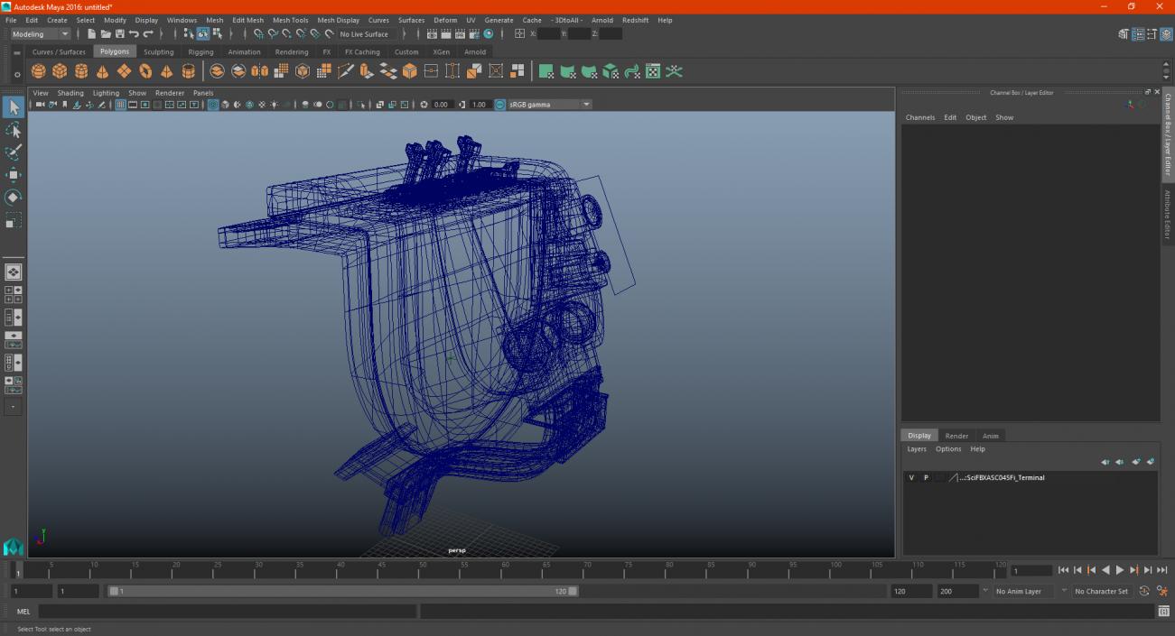 3D model Sci-Fi Terminal