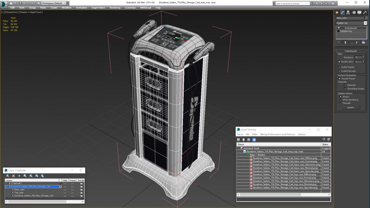 3D Dynatron Solaris 709 Plus Storage Cart model